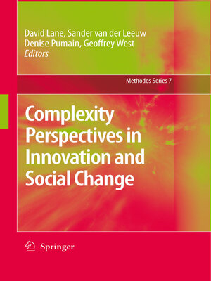cover image of Complexity Perspectives in Innovation and Social Change